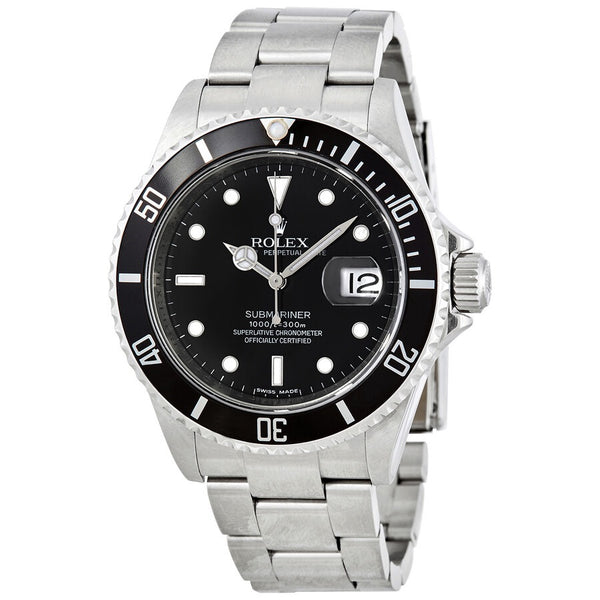 Pre-Owned Rolex Submariner Date Automatic Chronometer Black Dial Men's Watch