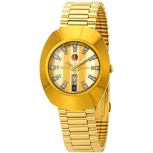 Rado Original Yellow Gold Diamond Dial Men's L Watch