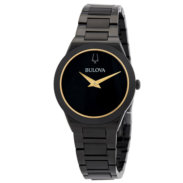 BULOVA Millennia Quartz Black Dial Ladies Watch