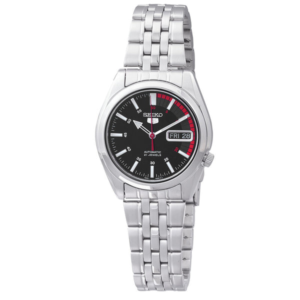SEIKO Series 5 Automatic Black Dial Unisex Watch