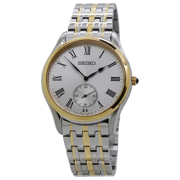 SEIKO Quartz White Dial Two-tone Men's Watch