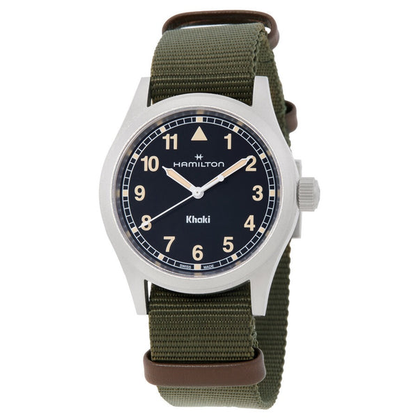 Haminton Khaki Field Quartz Black Dial Watch