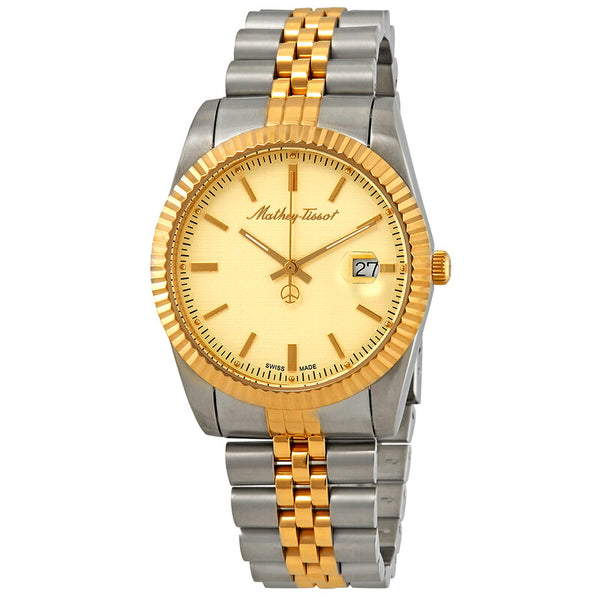MATHEY-TISSOT Mathey III Quartz Gold Dial Two-tone Men's Watch