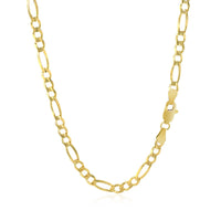 14k Yellow Gold Solid Figaro Chain (3.80 mm)