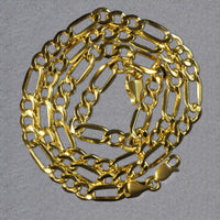14k Yellow Gold Lite Figaro Chain (5.60 mm)