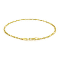 14k Yellow Gold Figaro Bracelet (1.90 mm)