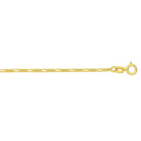 14k Yellow Gold Figaro Bracelet (1.90 mm)