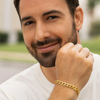 14k Yellow Gold Solid Curb Bracelet (4.70 mm)