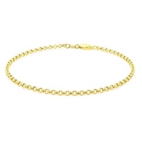 14k Yellow Gold Rolo Bracelet  (2.50 mm)
