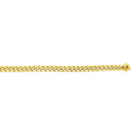 10k Yellow Gold Semi Solid Miami Cuban Bracelet (5.00 mm)