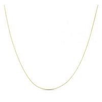 Double Extendable Diamond Cut Cable Chain in Yellow Gold (0.87 mm)