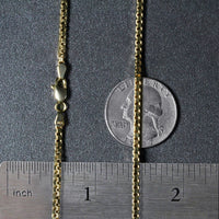 14k Yellow Gold Semi Solid Box Chain (2.10 mm)