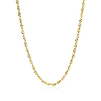 14k Yellow Gold Light Rope Chain (2.5 mm)