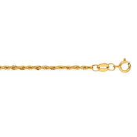 Lite Rope Chain Bracelet in 14k Yellow Gold  (1.50 mm)