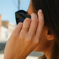 14k Yellow Gold with XO Ring(1.50 mm)