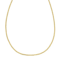 14k Yellow Gold Solid Curb Chain (2.60 mm)