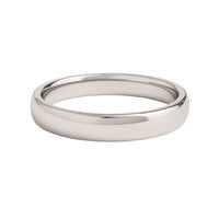 14k White Gold Comfort Fit Wedding Band(4.00 mm)