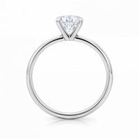 2 Carat Radiant Lab Grown IGI G/VS1 Diamond Solitaire Ring in 14K White Gold