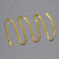 14k Yellow Gold Semi Solid Miami Cuban Chain (5.00 mm)
