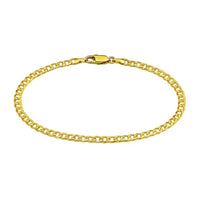14k Yellow Gold Solid Curb Bracelet (3.60 mm)