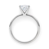 1.50Ct Princess Lab Grown IGI G/VS1 Diamond Ring in 14K White Gold