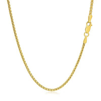 14k Yellow Gold Solid Round Box Chain (1.6 mm)