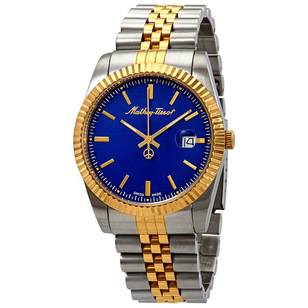 Mathey Tissot Mathey III Quartz Blue Dial Men's Watch