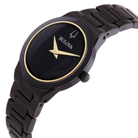 BULOVA Millennia Quartz Black Dial Ladies Watch