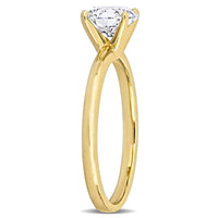 1ct TDW Lab-Created Diamond Solitaire Engagement Ring in 14k Yellow Gold