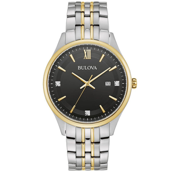 Bulova Classic Quartz Black Dial Men's Watch