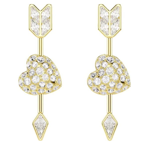 Idyllia Heart Arrow Drop Earrings