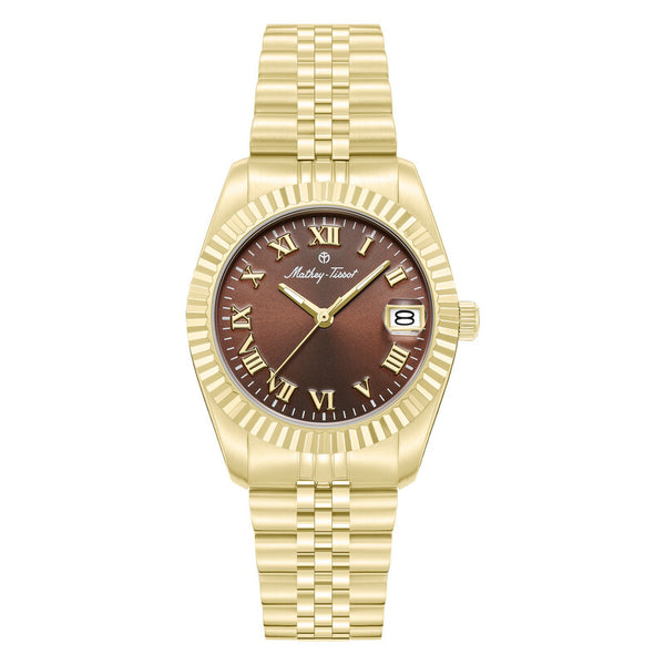 MATHEY-TISSOT Quartz Dark Brown Dial Ladies Watch