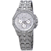 BULOVA Multifunction Crystal Pave Dial Men's Men's Watch