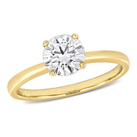 1ct TDW Lab-Created Diamond Solitaire Engagement Ring in 14k Yellow Gold