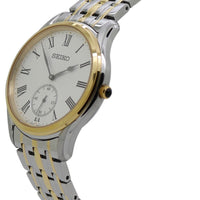 SEIKO Quartz White Dial Two-tone Men's Watch