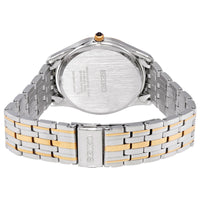 SEIKO Quartz White Dial Two-tone Men's Watch