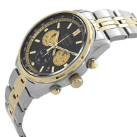SEIKO Chronograph Quartz Black Dial Men's Watch