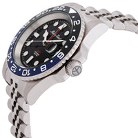 MATHEY-TISSOT Mathy Vintage GMT Black Dial Batman Bezel Men's Watch