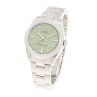 ROLEX Oyster Perpetual Automatic Chronometer Green Dial Ladies Watch