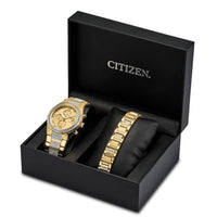 CITIZEN Corso Eco-Drive Chronograph Watch and Bracelet Box Set
