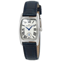Hamilton Boulton Silver-White Dial Blue Leather Ladies Watch