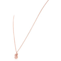 Rose Gold-Tone Plated Swan Pendant Necklace