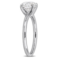 2CT TW Lab Grown Diamond Solitaire Engagement Ring in 14k White Gold