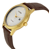 CITIZEN Men's Straps Eco-Drive Ivory White Dial Watch