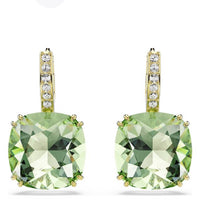 Millenia 18k Gold Plated Cushion-Cut Earrings