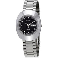 Rado Diastar Black Dial Stainless Steel Men's Watch