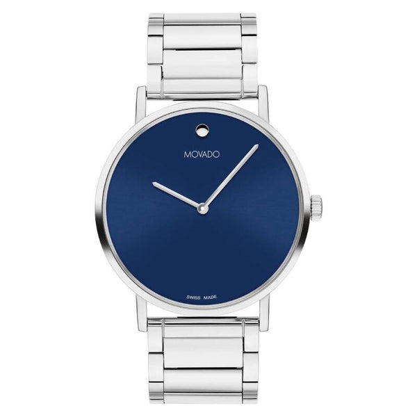 Movado Signature Quartz Blue Dial Watch