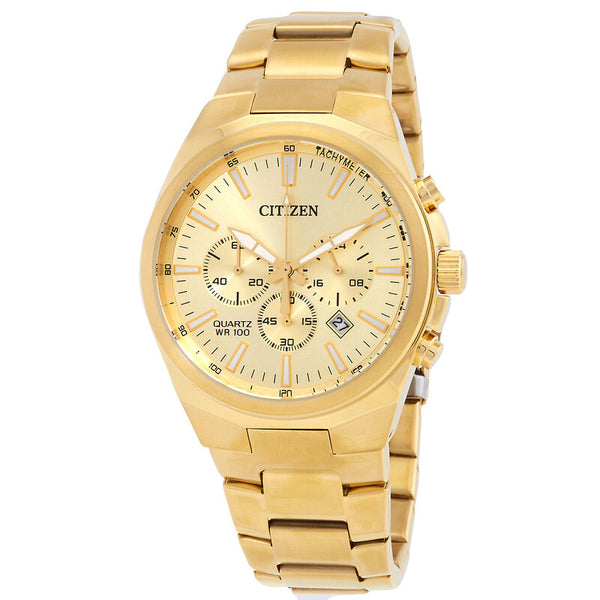 CITIZEN Chronograph Quartz Gold Dial Men's Watch