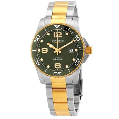 Longines Hydro Conquest Automatic Green Dial Men's Watch