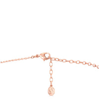 Rose Gold-Tone Plated Swan Pendant Necklace